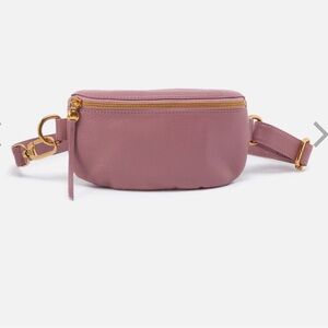 HOBO FERN BELT BAG PEBBLED LEATHER - MAUVE